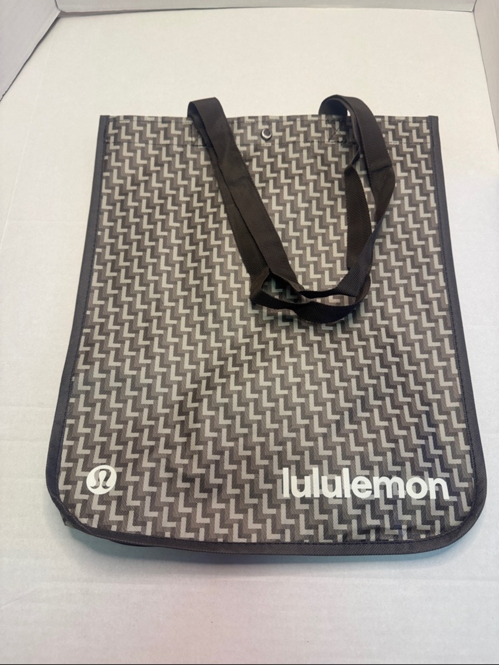 Lululemon large Black & Gray Patterned Tote Bag